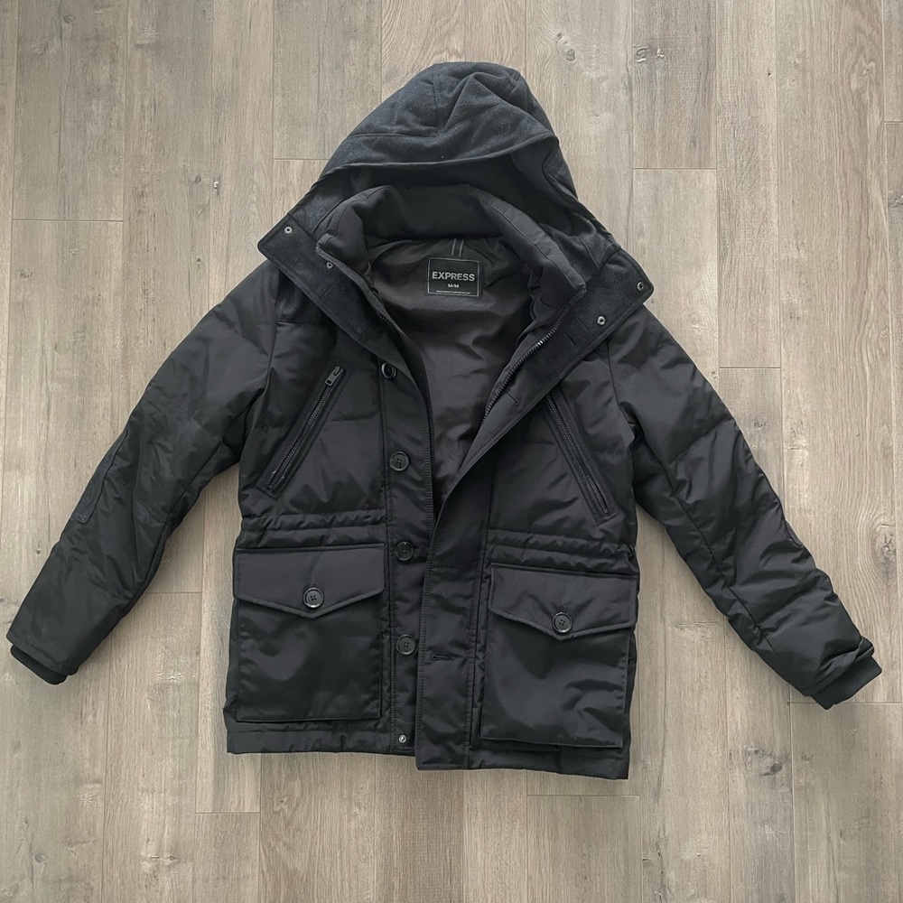 BOGO Mens Express Black Heavy Duty Winter Jacket Size M